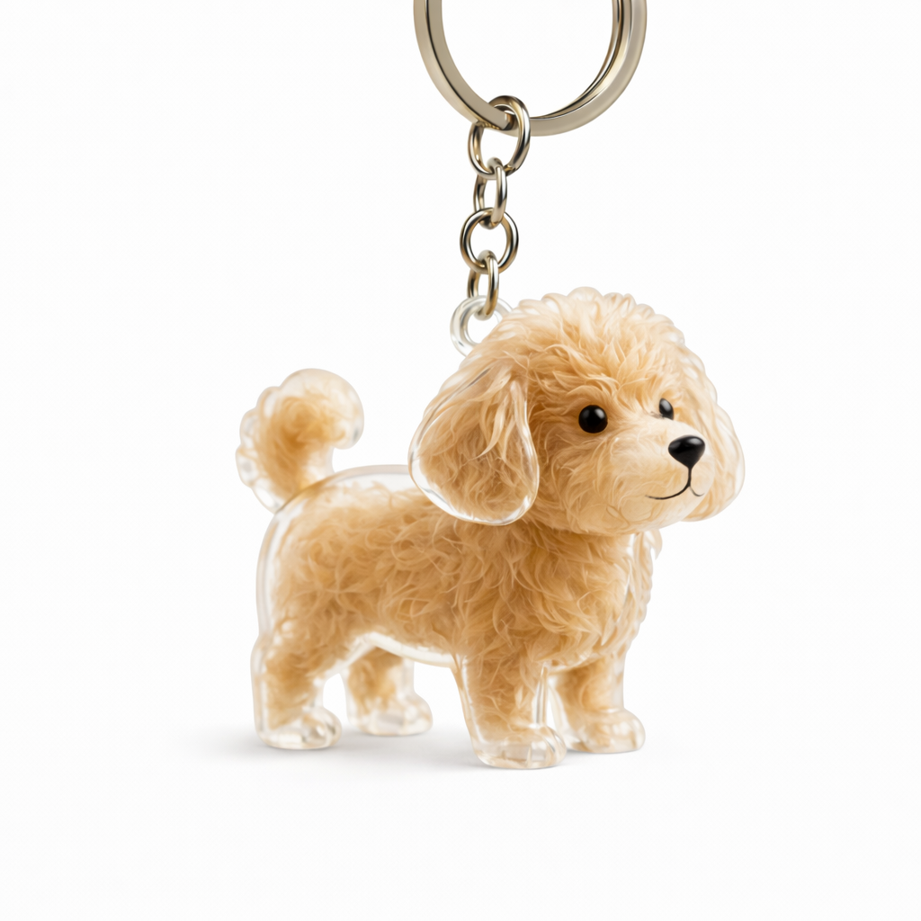 Ma Boule de Poils  Porte-clefs souvenir pour chiens & chats